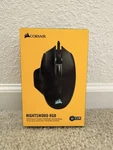 Corsair Nightsword Rgb Gaming Mouse Black (CH-9306011-NA) Used. Price: $22.00.