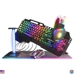 Game Punk 6-PIECE Codebreakers Gaming Set: Rgb Mousepad, Keyboard, Headset & New. Price: $152.79.