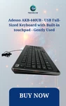 Adesso AKB-440UB Usb Full-sized Keyboard With Built-in Touchpad Gently Used. Price: $199.90.