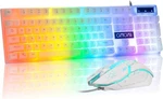 Chonchow Led Keyboard And Mouse, 104 Keys Rainbow Backlit White New. Price: $38.88.