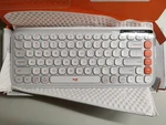 Logitech Pop Icon Keys Compact Wireless Keyboard, White/orange 920-012935 Open. Price: $39.00.