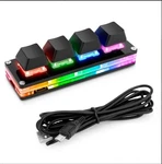 Ecarke Mini 4-KEY Keypad Mechanical Gaming Keyboard,self Programming Open Box. Price: $22.79.