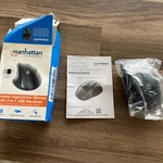 Manhattan 190237 Ergonomic Wireless Mouse With Usb-a And Usb-c Receiver 2-IN-1/4 Open. Price: $35.50.