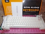 Royal Kludge RK100 Gaming Wireless Mechanical Keyboard White Blue Light Open. Price: $46.99.