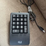 Adesso AKB-618UB Antimicrobial Waterproof Numeric Keypad With Wrist Rest Support Used. Price: $13.49.