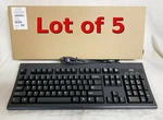 Lot Of 5 New Oem Wyse Dell Keyboard KB-3923 Black 104 PS/2 6-PIN Plug 770413-01L Open. Price: $90.25.