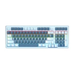 Huo Ji 96% Wireless Mechanical Keyboard, Hot Swappable, Pre-lubed Blue Switches, New. Price: $46.27.