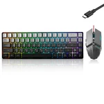 Guiheng Wired 60% Gaming Keyboard And Mouse Combo, Gradient Grey New. Price: $23.44.