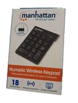 Manhattan Numeric Wireless Keypad 18 Full Size Keys Pc/mac Compatible 179928 New. Price: $18.65.