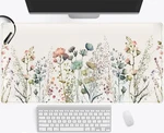 Floral Desk Mat Beige Boho Pad, Large Extend Mouse Xxl, Cute Minimal... New. Price: $29.14.