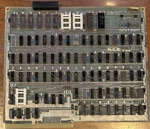 Vintage Late 70S Ncr Crt Control Board With B2101A Intel Ceramic Chips. Price: $49.99.