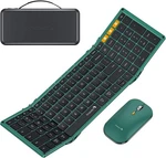 Protoarc XKM01 Foldable Wireless Keyboard And Mouse Combo Green For Laptop- Ob Open. Price: $41.99.