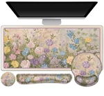 Aimsa Large Gaming Mouse Pad Keyboard Wrist Rest Set Extended Desk Mat Ergonomic New. Price: $59.61.