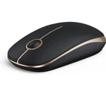 Vssoplor Wireless Mouse, 2.4G Slim Portable For Computer Laptop, Black & Gold Open. Price: $5.56.