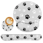 Britimes Ergonomic Mouse Pad Set With Wrist Rest Gray Paw Print Non-slip Rubb... New. Price: $24.78.