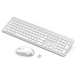Wireless Keyboard And Mouse - Rechargeable Full Size Flat Set... New. Price: $74.86.