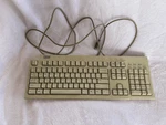 Ibm White Corded Clicky Keyboard Model # KB-7953 Parts 28L1823, Untested. Price: $35.00.