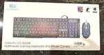 Rii Led Backlit Multimedia Wired Gaming Keyboard Mouse Combo RK108 Black New. Price: $15.99.