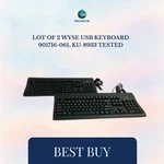Lot Of 2 Wyse Usb Keyboard 901716-06L KU-8933 Tested Used. Price: $28.00.