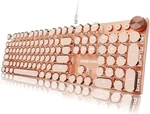 Seunkwang Eweadn Typewriter Style Mechanical Keyboard Pc-pink New. Price: $39.99.