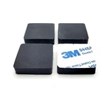 1" Wide Square X 1/4" Thick Rubber Stick On Feet 3M Adhesive Backing Bumper Pads New. Price: $13.59.