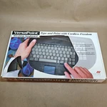 Versa Point Wireless Keyboard With Built-in Mouse VP6200 Vintage Open. Price: $20.99.