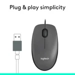 Logitech M100 Wired Optical Ambidextrous Pc Mouse With 1000 Dpi - Grey New. Price: $16.99.