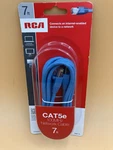 Rca TPH530BR 7 Foot Blue CAT5E RJ-45 Network Ethernet Cable 100MHZ (138) New. Price: $5.00.