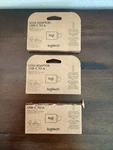 Lot (3) Logitech Usb-c Usb-a Adaptor 956-000028 NEW(2) Open Box (1). Price: $28.00.