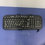 Datacal Ezsee Low Vision Keyboard Large White Print Black Keys Used. Price: $19.99.