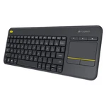 Logitech K400 Plus Wireless Keyboard With Touchpad For Pc Connected Tvs Open. Price: $26.95.