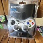Logitech F710 Wireless Gamepad Silver Black Vibration Pc Controller Dual D-pad New. Price: $30.70.