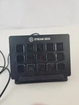 Elgato Stream Deck Live Content Creation Controller - Black, 15 Keys With Stand Used. Price: $79.97.