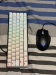 Razer Huntsman Mini 60% Wired Illuminated English Qwerty + Naga Mouse Used. Price: $50.00.