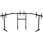 Next Level Racing Round Tube Freestanding Triple Monitor Stand, Black New. Price: $299.99.