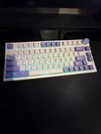 Used Keydous NJ80-AP Mechanical Keyboard, Box Taro Ice Cream Switches. Price: $100.00.