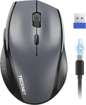 Tecknet Wireless Rechargeable,mouse For Laptop COMPUTER,2.4G Usb New. Price: $15.79.