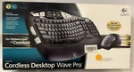 New Logitech Cordless Desktop Wave Pro Keyboard + MX1100 Mouse 920-000919. Price: $299.99.