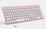 Joyaccess 2.4G Usb Compact And Slim Wireless Keyboard Rose Gold For Laptop/pc Used. Price: $23.00.