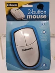 Vtg. Fellowes 2-BUTTON Mouse #98920 Nos New. Price: $10.90.