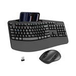 Wireless Ergonomic Keyboard And Mouse Combo With Wrist Rest For Windows, Mac Os New. Price: $62.59.