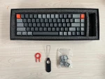 Keychron K6 Wireless Mechanical Rgb Keyboard Gray/black Orange Keys Bluetooth Used. Price: $36.00.