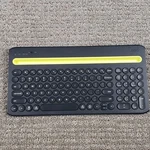 Onn. Bluetooth Keyboard Black Yellow Cradle Multi-device 100074483 Tested Work Used. Price: $15.99.