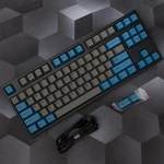 Leopold FC750R Pd 87-KEY Mechanical Keyboard Grey/blue Cherry Mx Silent Red Open. Price: $127.99.