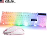 Chonchow Rgb Gaming Keyboard And Mouse Combo,usb Wired Light Up White New. Price: $32.15.