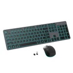 Quiet Wireless Keyboard And Mouse Backlit, Rechargeable Silent Flat ... New. Price: $73.67.