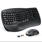 Meetion Director Wireless Keyboard & Mouse Combo Ergonomic 2.4GHZ Usb Open. Price: $25.00.