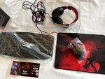 New Redragon S101-BA-2 Gaming Essentials 4 Keyboard/mouse/headset/mousepad Open. Price: $32.97.