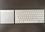 Apple Wireless Keyboard And Magic Trackpad Bluetooth Used. Price: $59.99.