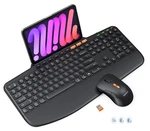 Meetion Wireless Keyboard And Mouse Combo, Ergonomic With Wrist Rest... New. Price: $75.13.